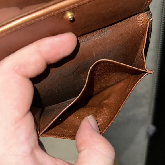 Louis Vuitton monogram billfold wallet 1980s rare - Picture 8 of 11